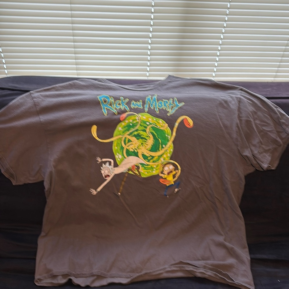 Rick & Morty Grey 3XL T-shirt